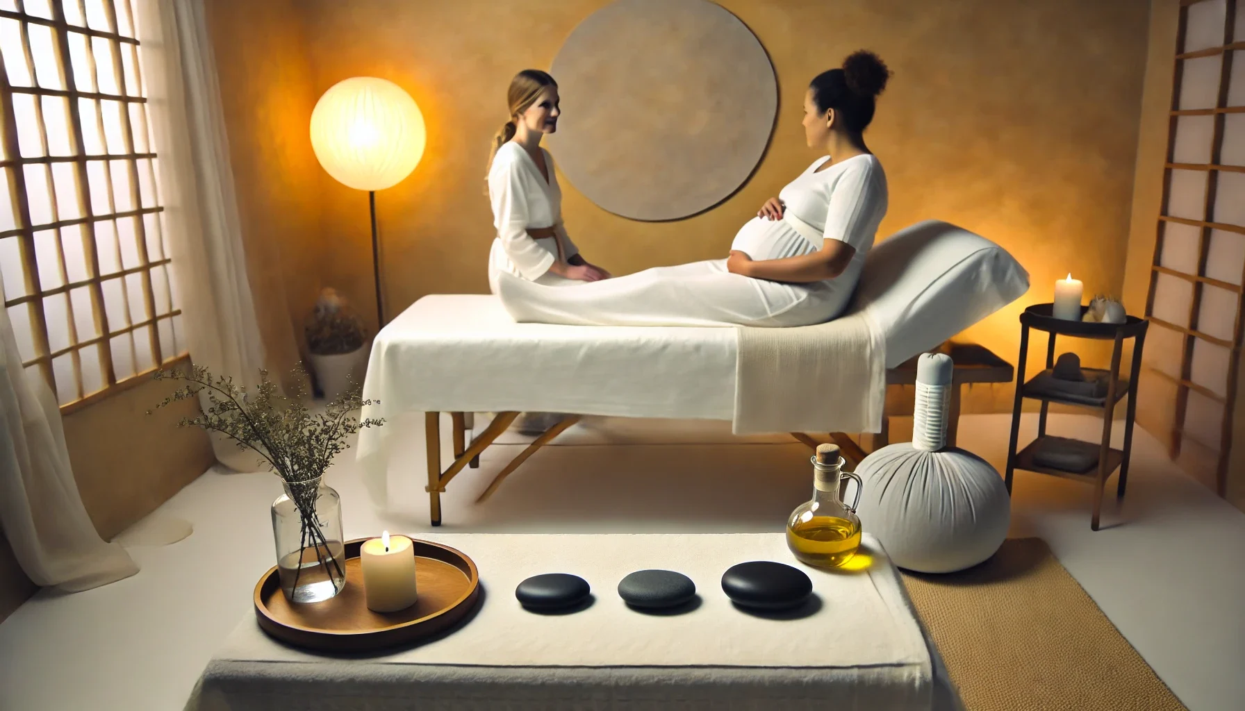 ۷ تأثیر ماساژ در زایمان و کاهش درد زایمان طبیعی