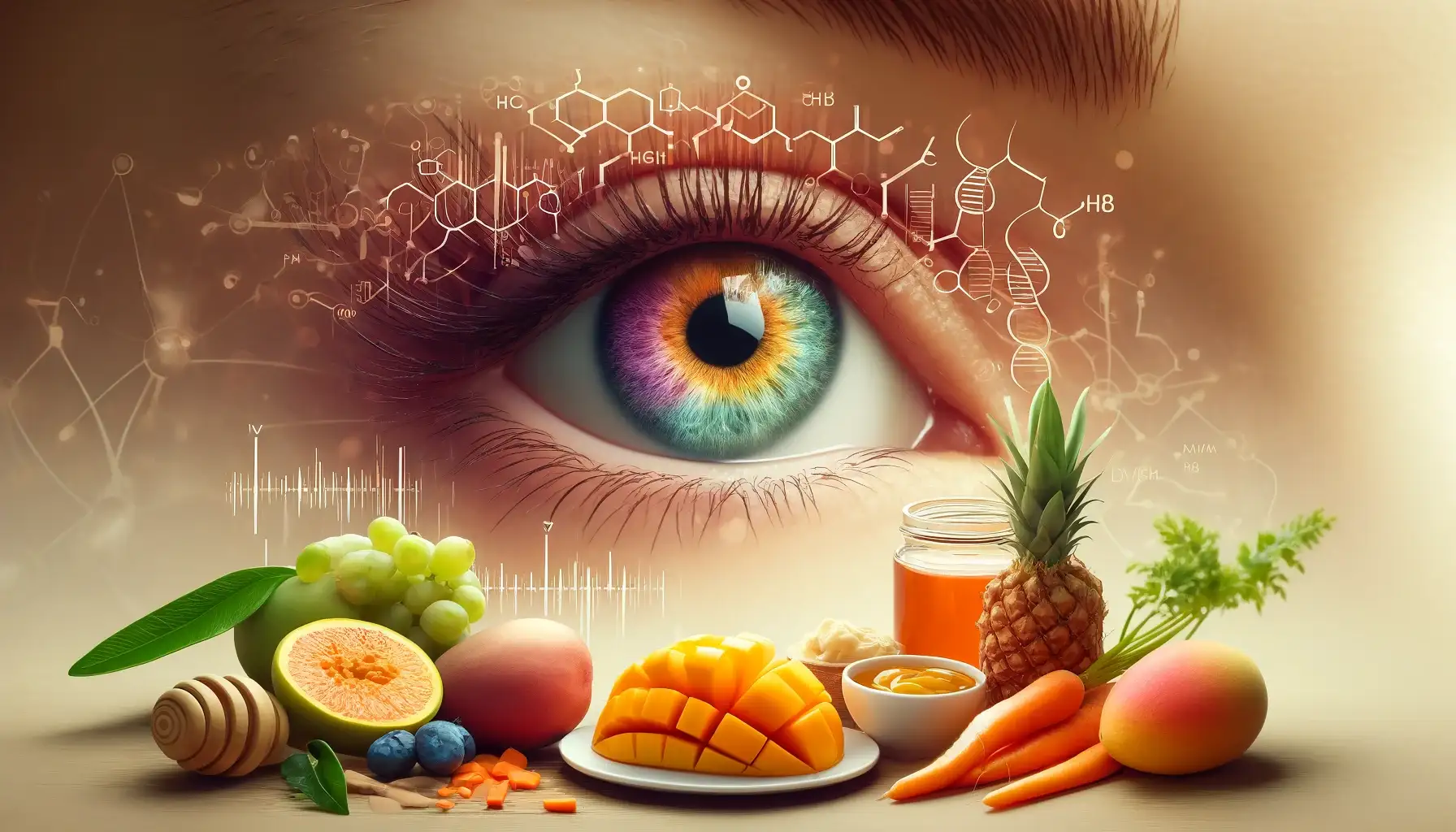 رنگی شدن چشم جنین: عوامل ژنتیکی، تغذیه و محیط