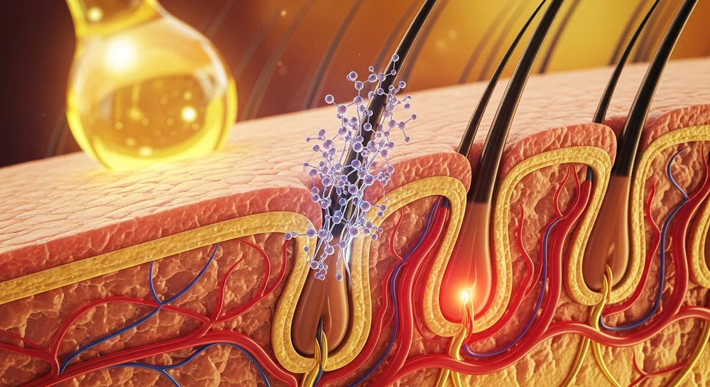 مکانیسم ریزش موی هورمونی (DHT) در فولیکول؛ بازسازی و احیای سلامت پوست سر.