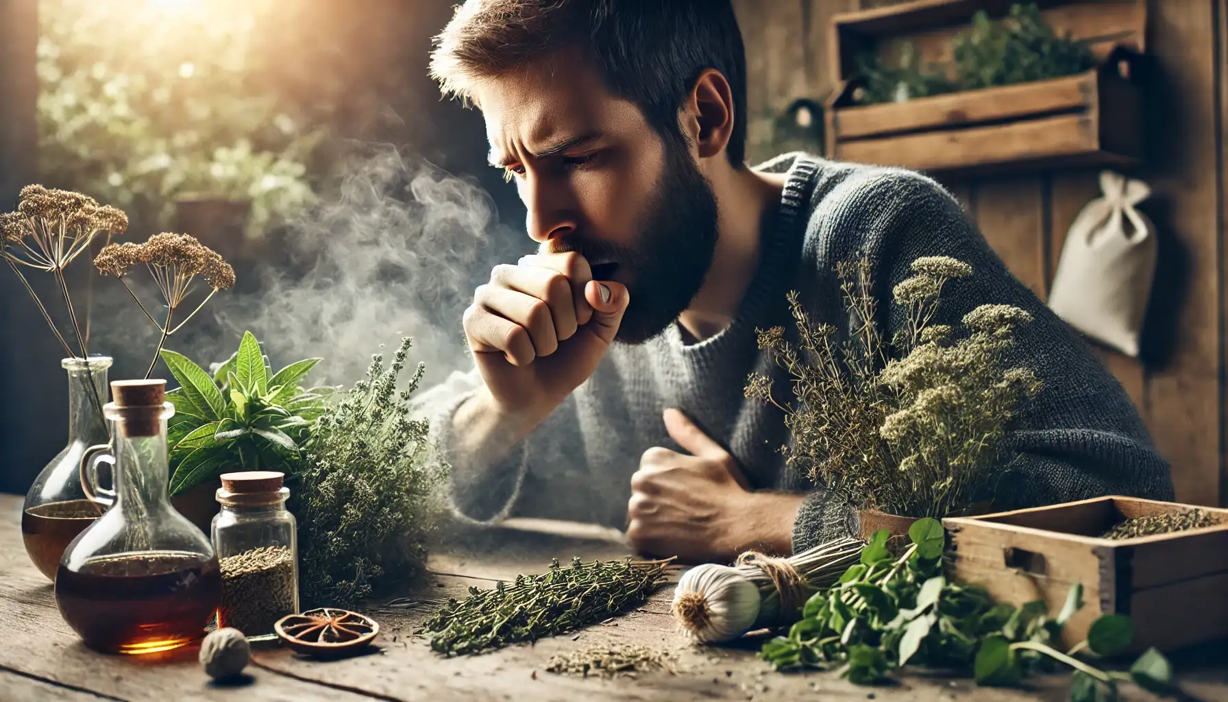 درمان سرفه و التهاب گلو با قدرت گیاهان دارویی