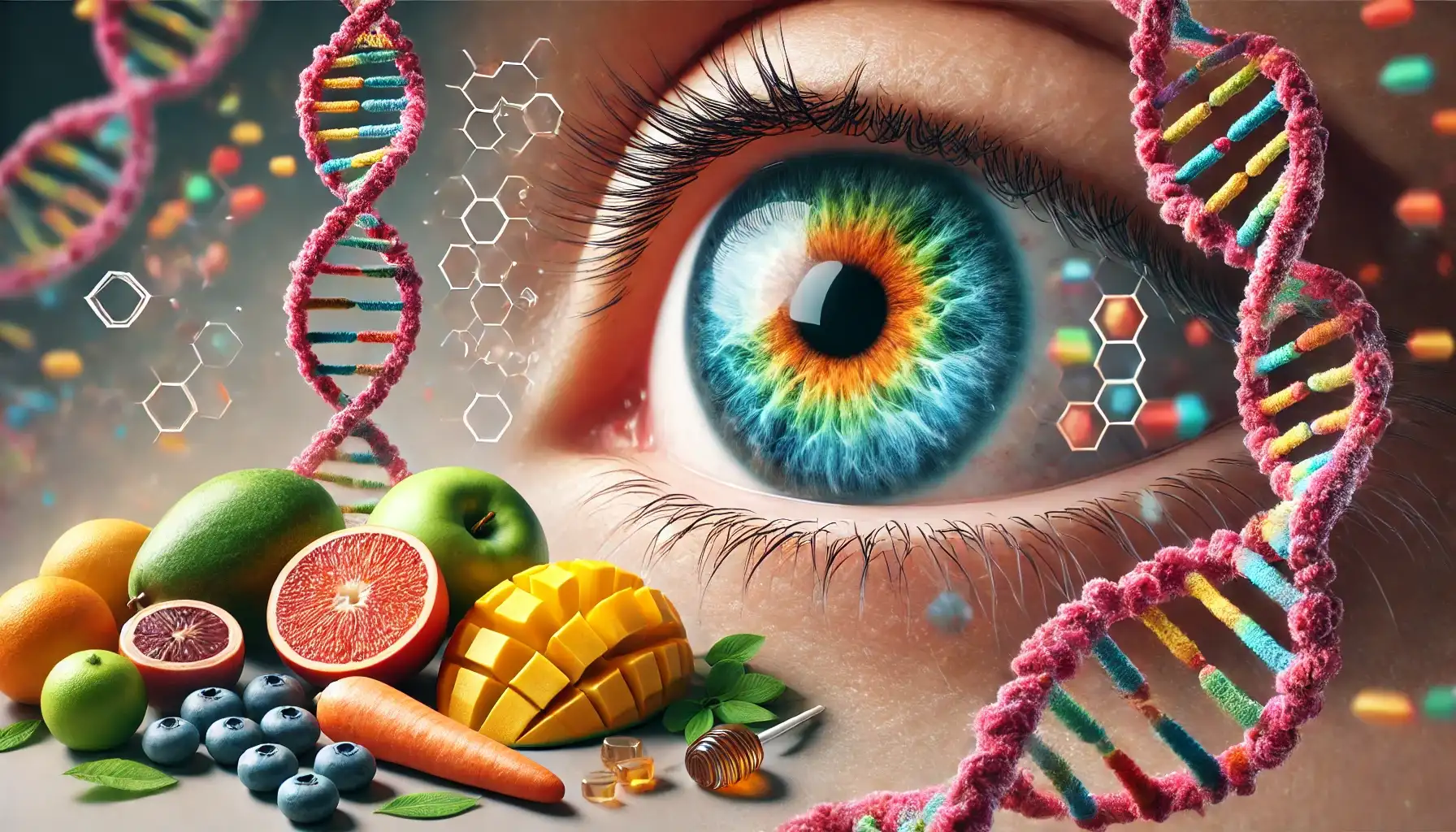 رنگی شدن چشم جنین: عوامل ژنتیکی، تغذیه و محیط