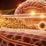 نانوذرات گیاهی (باردوکسولون متیل) در حال عبور از سد خونی-مغزی برای درمان گلیوبلاستوما.