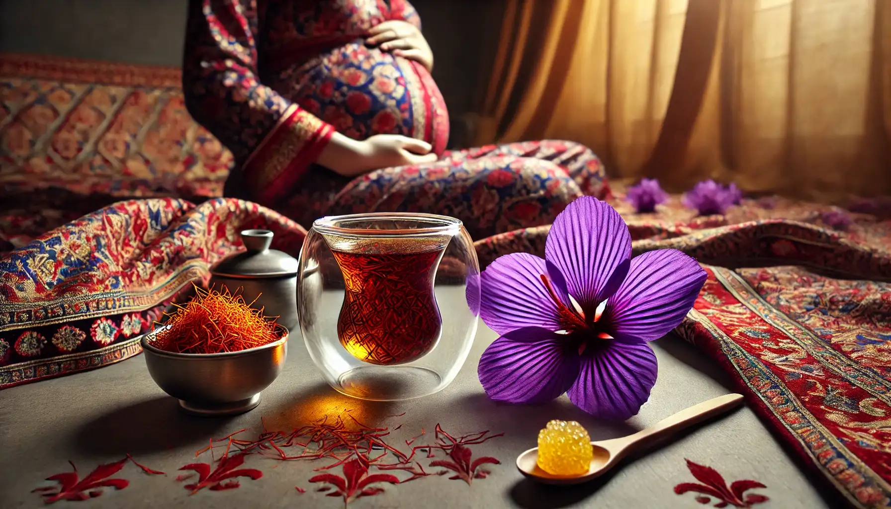 7 تاثیر زعفران بر کاهش درد زایمان و تسهیل فاز اول