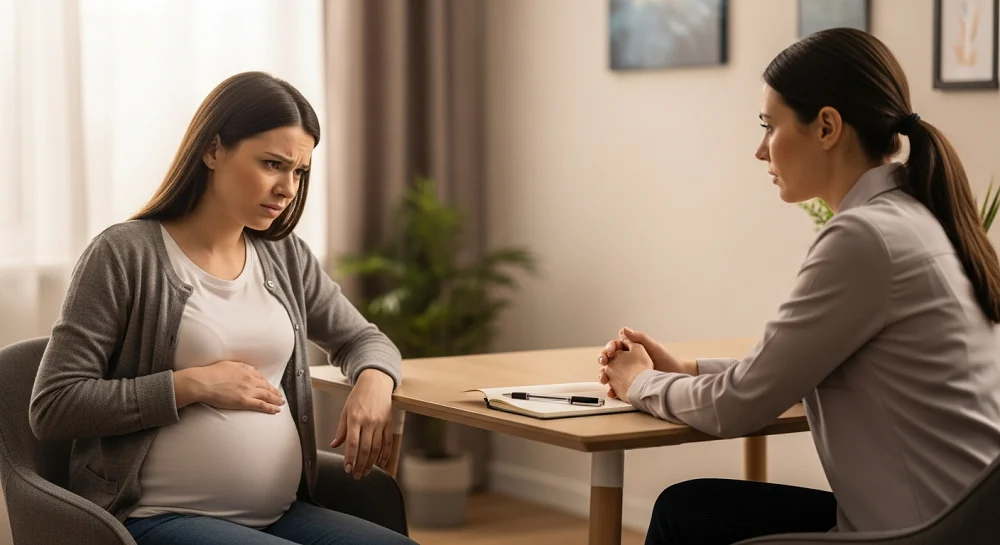 سه عامل روانی (درد ذهنی، فاجعه‌انگاری درد و ترس از زایمان) که با مداخله CBT در برابر افسردگی پس از زایمان خنثی می‌شوند.